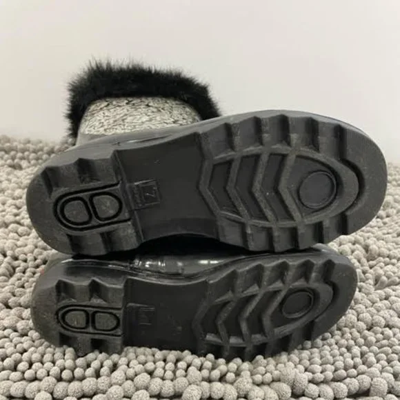 🎉2XHP🎉 NEW WOT CHOOKA VEGAN FUR ACCENT Waterproof Rain Boots - Picture 3 of 5